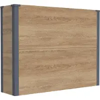 Westmann Metall Pflanzkübel Talus XL Pflanzkübel rechteckig Holzoptik 100x25x77cm