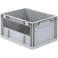 Proregal Eurobox NextGen Insight | HxBxT 22x30x40cm | 20 Liter | Seite offen | Eurobehälter, Transportbox, Transportbehälter, Stapelbehälter