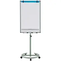 Costway Flipchart-Ständer, mobiles Whiteboard auf Rollen, höhenverstellbar bis zu 192 cm