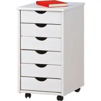 Ebuy24 Simra Kommode Rollcontainer, 6 Schubladen, weiss .