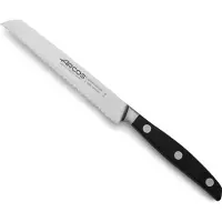 Arcos TOMATO KNIFE MANHATTAN - Kleines Messer mit Wellenschliff zum Schneiden oder Würfeln von Tomaten. Der Wellenschliff ermöglicht es dem Messer, die Haut der Tomaten schnell zu durchdringen.