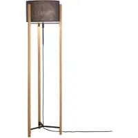 FISCHER&HONSEL GMBH Tischlampe Shine-Wood mit schwarzer Kapuze