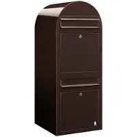 Bobi Briefkasten Duo 8017 Dunkelbraun