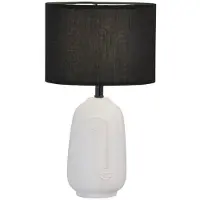 FISCHER&HONSEL GMBH Tischlampe Face Ø 22cm schwarz