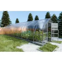 KLASIKA GREENHOUSES Drop KLASIKA Gewächshaus 25m2, 2,5m x 10m, 6 mm Polycarbonatabdeckung
