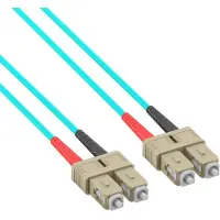 EFB Elektronik Duplex Jumper SC-SC 50/125, OM3, LSZH, aqua, 3.0mm, 20m