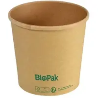 Biopak Bowl Ronda SLIM Karton/PLA Weiß - 950 ml