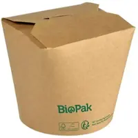 Biopak Bowl Ronda ASIA Karton/PLA 750 ml Braun