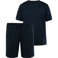 JP 1880 Langer Schlafanzug in navy blau | Gr.: 3XL