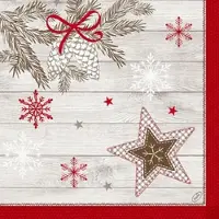 Duni Servietten 40x40 cm 4-lagig Klassik Cozy Winter | Packung (50 Stück)