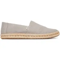Toms Alpargata Rope 2.0 drizzle grey recycled cotton slubby 38