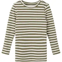 Name it Bluse - Noos - NmfSuraja - Deep Lichen Green Streifen - - 2 Jahre (92) - Blusen
