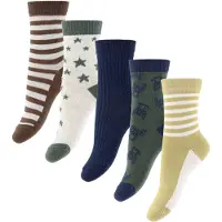 Minymo Socken - 5er-Pack - Drossel - - 27/30 - Socken