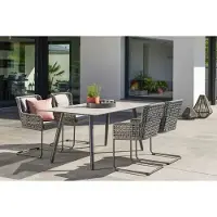 Stern Greta Gartenmöbelset 5tlg. mit Gartentisch Interno 180x100 cm