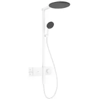 Hansgrohe Showerpipe Raindance Alive S 1j, EcoSm., Mind.-Druck 2 bar, mattweiß