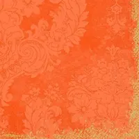 Duni Zellt Servietten 40x40 cm, 3-lagig, Royal Sun Orange | Packung (250 Servietten)