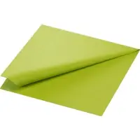Duni 1000 Servietten, kiwi, 3-lag., 40x40 cm, 1/4 Falz, 149079