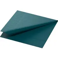 Duni Serviet Duni 24x24 cm 3-lag Ocean Teal,8 pk x 250 stk/krt