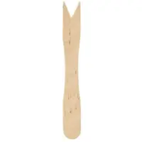 Duni GmbH Pommesgabel 85 mm, Holz ungewachst Natural ungewachst 85 | Packung (1000 Stück)