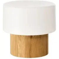 Duni Lysholder Sister til Duni LED lys 110x110 mm Natur Bambus,4 stk/krt