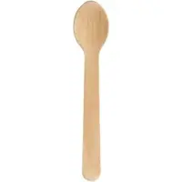 Duni Mini Löffel Silva 90 mm, Holz gewachst Natural gewachst 90 | Packung (100 Stück)