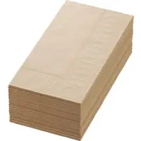 Duni Zellt.-Serv.40x40 3lg 1/8 BF. natürliche braune Servietten | Packung (250 Stück)