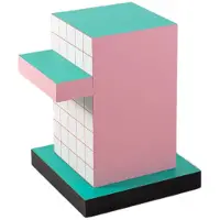 Seletti Superside-Tisch, roter Gitter-Beistelltisch