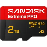 SanDisk Extreme PRO microSDXC UHS-I Speicherkarte 2TB + SD Adapter, bis 250 MB/s