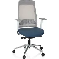 Hjh OFFICE CHIARO T2 WHITE - Profi Bürostuhl Blau / Grau