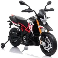 Lean Sport Lean Lean Toys Elektro-Motorrad für Kinder Aprilia Dorsoduro, 12 Volt, 1 Sitz/e, Motor: 2 x 45W, Batterie: 12V4,5Ah, Geschwindigkeit: 3-6 km/h