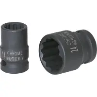 Ks Tools 1/2" 12-kant-Kraft-Stecknuss, kurz, 1.1/16", 515.0936