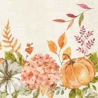 Duni GmbH Servietten 40x40 cm 3-lagig 1/4-Falz Spicy Pumpkin | Packung (250 Stück)