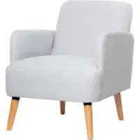 Paper Flow PaperFlow FTBRO.23.02, Sessel, Polyester, Grau, Partikelbord, Holz, Klassisch, Holz