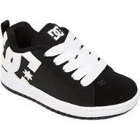 Dc-shoes Court Graffik Jugend Schnürung Skateboard Turnschuhe In Schwarz Weiß (37; Schwarz-Weiss)