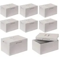 BRB-Lagertechnik BRB 8 Thermobox aus EPS mit Deckel, Inhalt 10,4 Liter, 350x255x210 mm, Stärke 20 mm