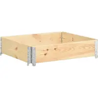 vidaXL Hochbeet 100x100 cm Kiefer Massivholz