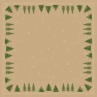 Duni GmbH Bio-Dunicel Mitteldecke 84x84 cm Humble Trees | Packung (20 Stück)