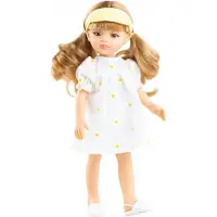 Paola Reina Ksenia Vinylpuppe 32 cm, handgefertigt in Spanien, mit Karamellduft