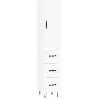 vidaXL Highboard Weiß 34,5x34x180 cm Holzwerkstoff