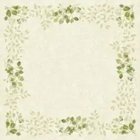Duni GmbH Bio-Dunicel-Mitteld. 84x84 cm Paisley Leaves Servietten | Packung (20 Stück)