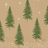 Duni GmbH Servietten 33x33 cm 3-lagig Humble Trees | Packung (250 Stück)