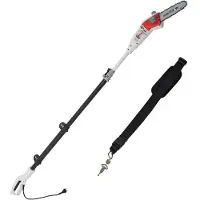 Ikra Elektro Teleskop Astsäge Hochentaster IEAS 750 | 750 W | 20,3 cm OREGON Schwert | Arbeitshöhe bis 4 m | automatische Kettenschmierung