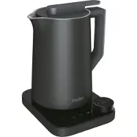 Haier HKE7W 011, 1,3 l, 2200 W, Grau, Kunststoff, Regelbare Temperatur, Wasserstandsanzeige