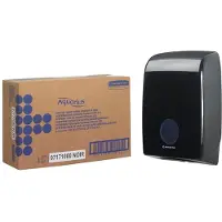 Kimberly Clark Kimberly-Clark Aquarius Papierhandtuchspender 7171, für Falthandtücher, L 399 x B 265 x H 136 mm, Kunststoff, schwarz