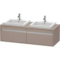 Duravit Waschtischunterschrank Ketho 140x55x42,6cm, f EWT, 2 AZ, B bs, bas. m