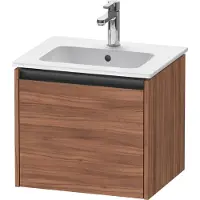 Duravit Ketho.2 Wastafelonderkast 51x42x44 cm Mat Noten