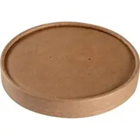 ABENA GmbH Deckel für Schale, ø 11,5 cm, Kraft/PE | Packung (25 Stück)