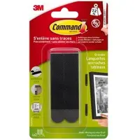 Command Große schwarze CommandTM Bilder-Montage Strips 17206BLK | Packung (1 Stück)