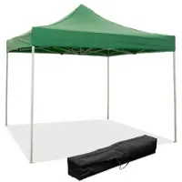 Divina Garden 3 x 3 m grüner Faltpavillon mit wasserdichter PVC-Beschichtung