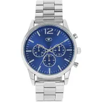 Tom Tailor Herren Armbanduhr aus Edelstahl silber mit 42mm, silber, Gr. ONESIZE